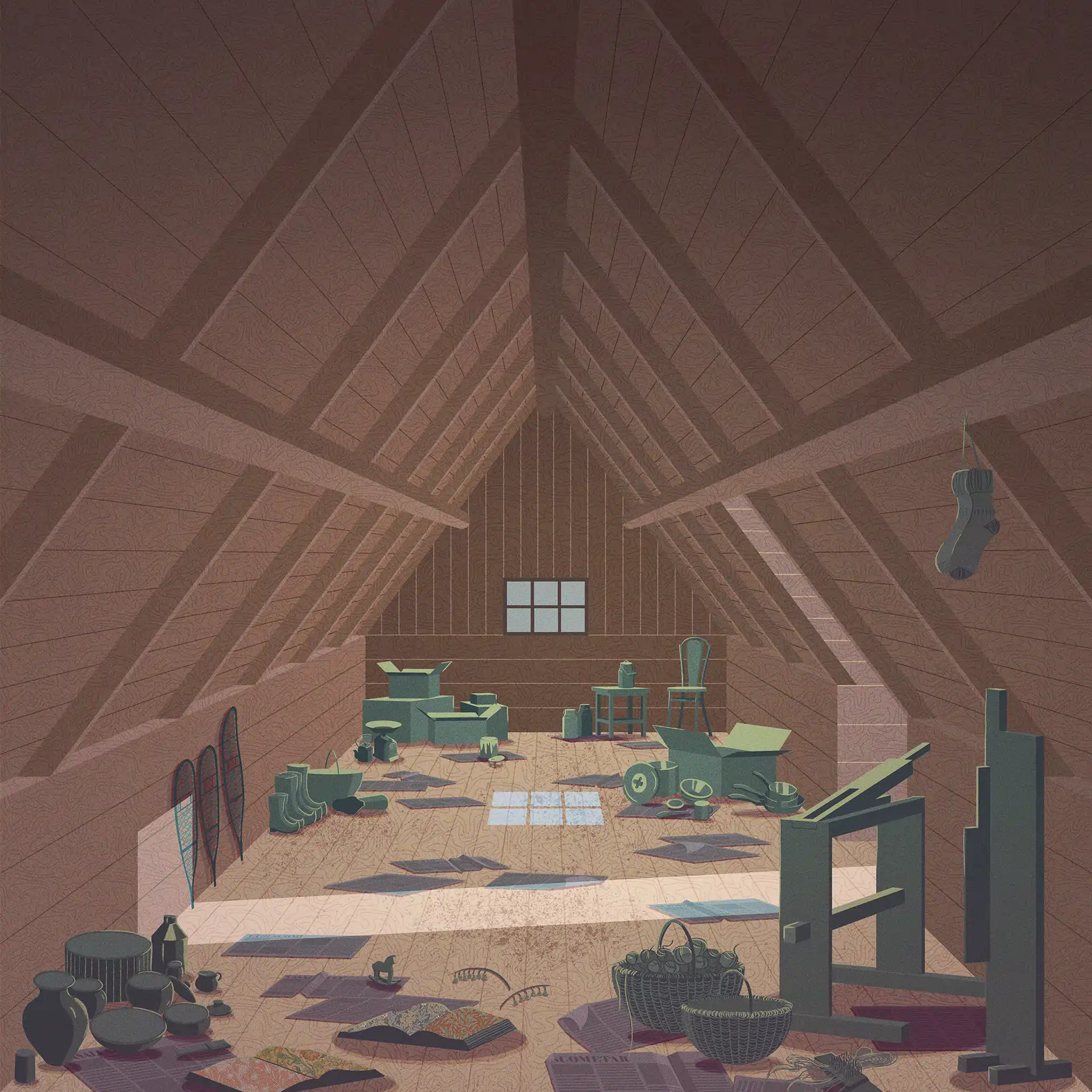 Living rooms - Pallasmaa attic